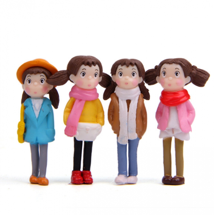 Xiaomei Winter clothing moss Micro landscape Decoration lovely Human form doll Landscaping Doll