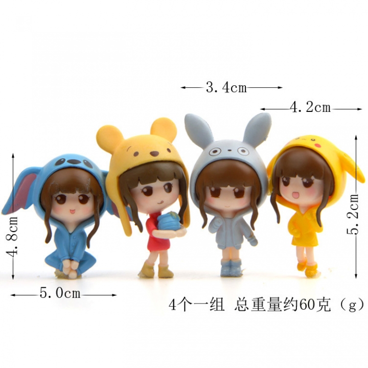 Beautiful girl Totoro Star Bear Bikachu Doll cream phone case material