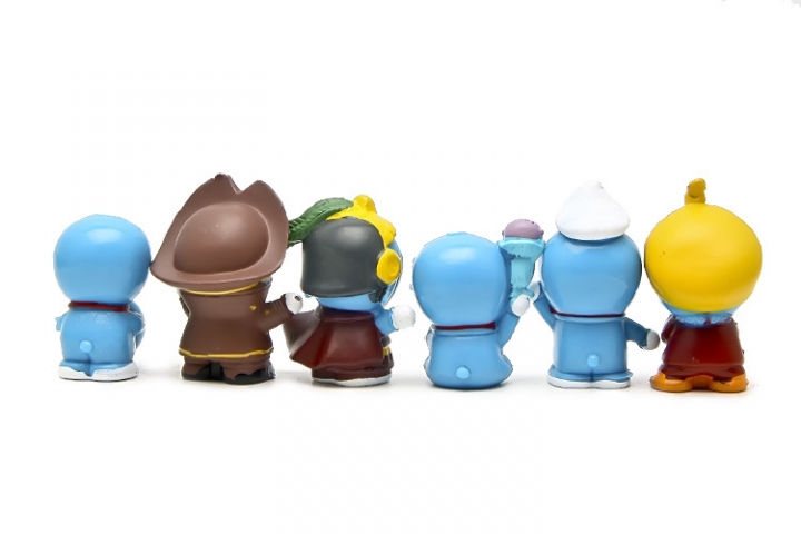 Blue fat Man Variety the Film Creative Cartoon Hand Home Doll Decoration