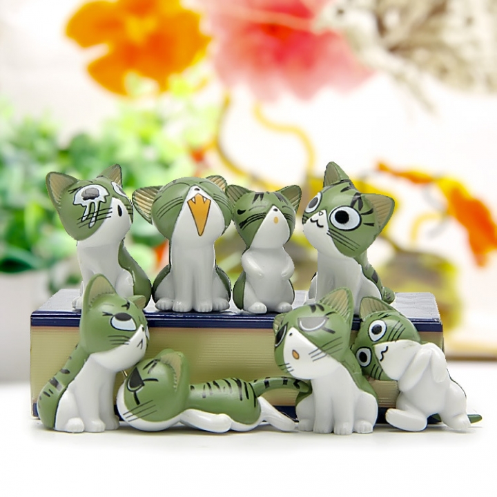 Sweet Cheese Cat Private Cat Hand Diy Wild Micro landscape gardening Landscaping Doll