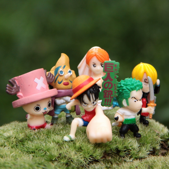 Pirate Big fist Luffy DIY Succulents Decoration garden Micro landscape Gardening Accessories