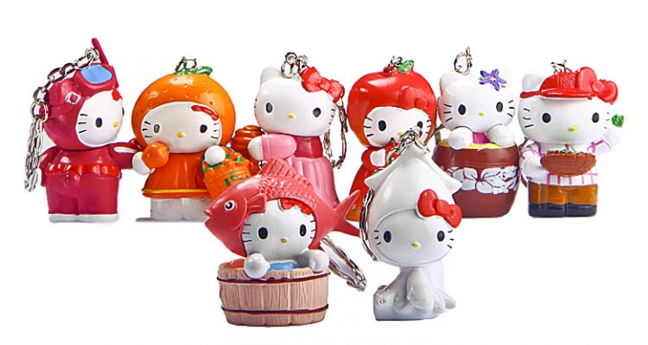 Cat And Cat fruit Creative Cartoon Hand Doll doll Decoration