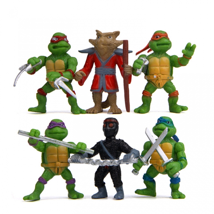 Teenage Mutant Ninja Turtle Hand Doll Keychain Decoration gardening Succulents Micro landscape Doll
