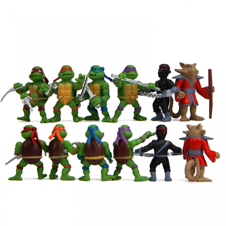 Teenage Mutant Ninja Turtle Hand Doll Keychain Decoration gardening Succulents Micro landscape Doll