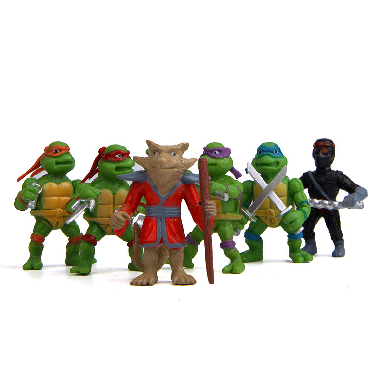 Teenage Mutant Ninja Turtle Hand Doll Keychain Decoration gardening Succulents Micro landscape Doll
