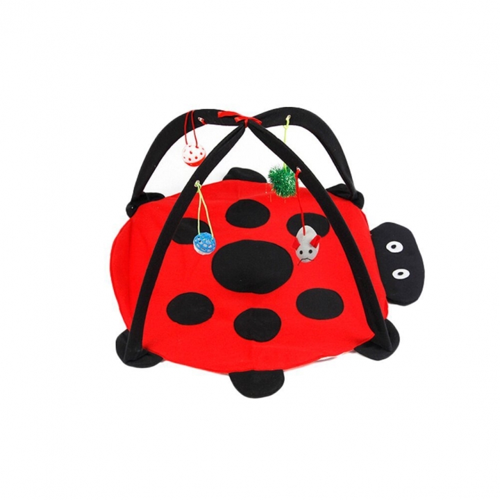 Red Beetle Taste Bell Cat Tent Pet Toy Cat Hammock toy