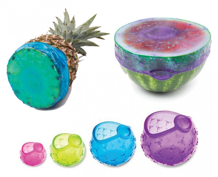 Household Silica Gel Plastic Wrap Creative Kitchen Fruit Vegetable Cover Sealing film kitchen tool