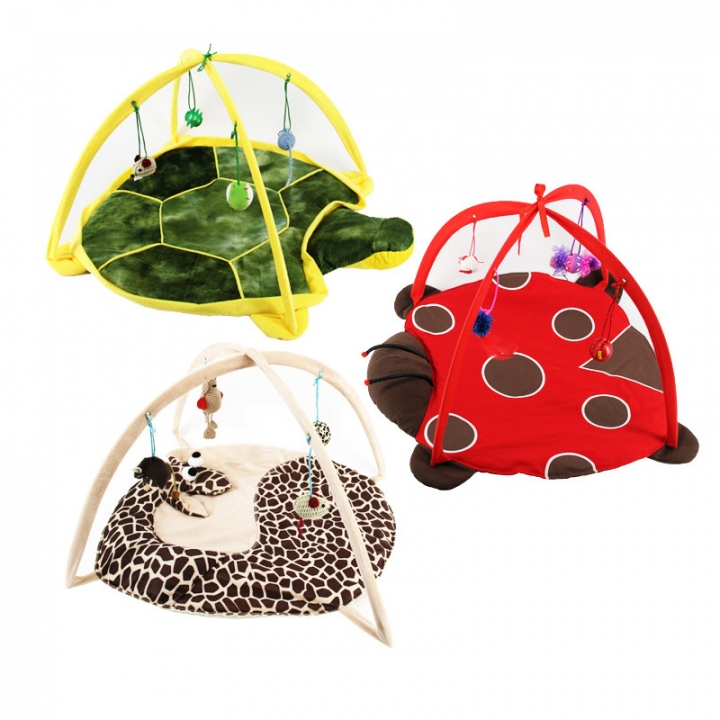Cat Playful Bed Work Out Game tent Pet Cat litter Pad Funny Cat Toy