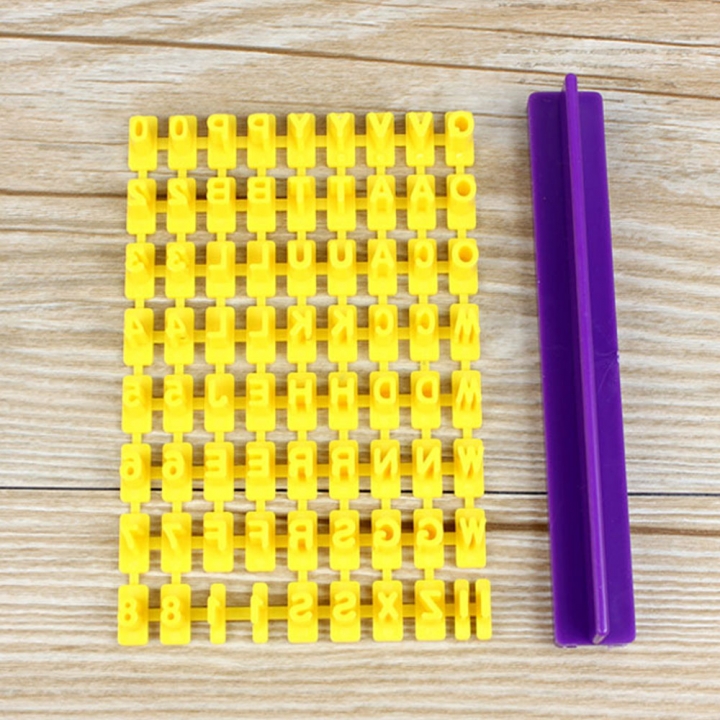 Cookie Mold DIY Biscuit Baking Fondant Cake Decorating Mold Typography Alphabet Letter Suit