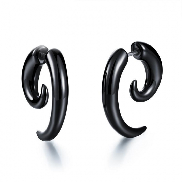 The New Acrylic Black Snails Earring Ms Puncture Fashion Earrings