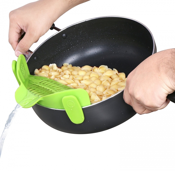 Silica gel Drip file Silica gel Pot side vegetables Drainer noodles filter Leak proof Baffle Kitchen Restaurant Supplies