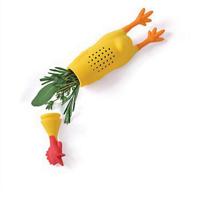 Silica gel Screaming chicken Spice box seasoning container Simmered soup Spice jar kitchen tool