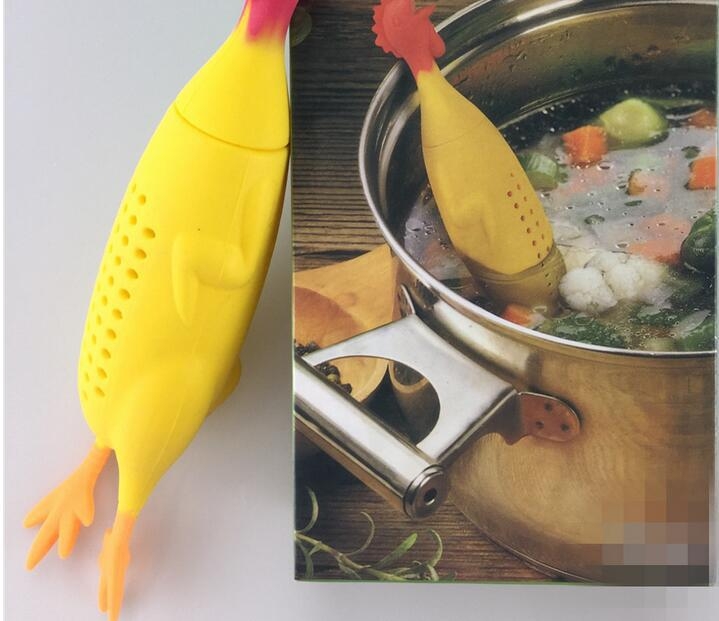 Silica gel Screaming chicken Spice box seasoning container Simmered soup Spice jar kitchen tool