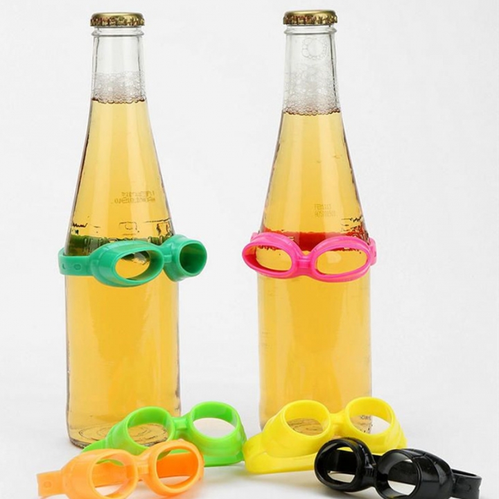 Kitchen tool Creative KTV beer Identification tape Silica gel glasses Modeling Beer Bottle