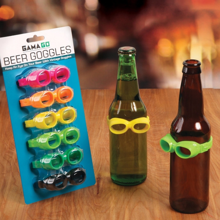 Kitchen tool Creative KTV beer Identification tape Silica gel glasses Modeling Beer Bottle