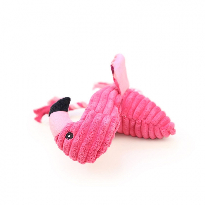 Cotton Rope Flamingo Pet Dog Dog Biting Rope Sound Plush Puzzle toy