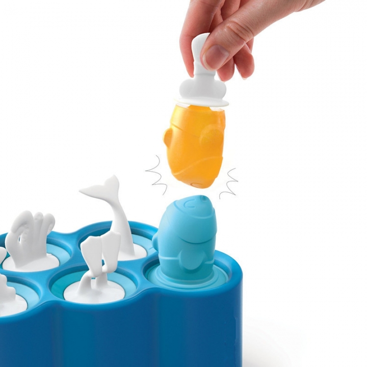 Ugly fish DIY Silica gel Ice mold Creative Stick ice mold plastic Ice Tray Lollipop ice cream Mold