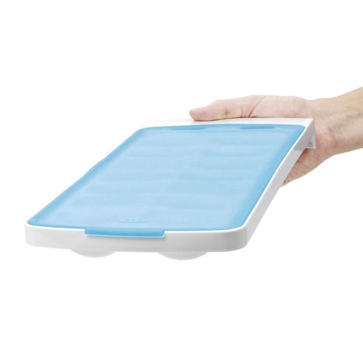Freezing Ice Block Blue Band Silicone Cover Anti-overflow Square Partition Ice Mold