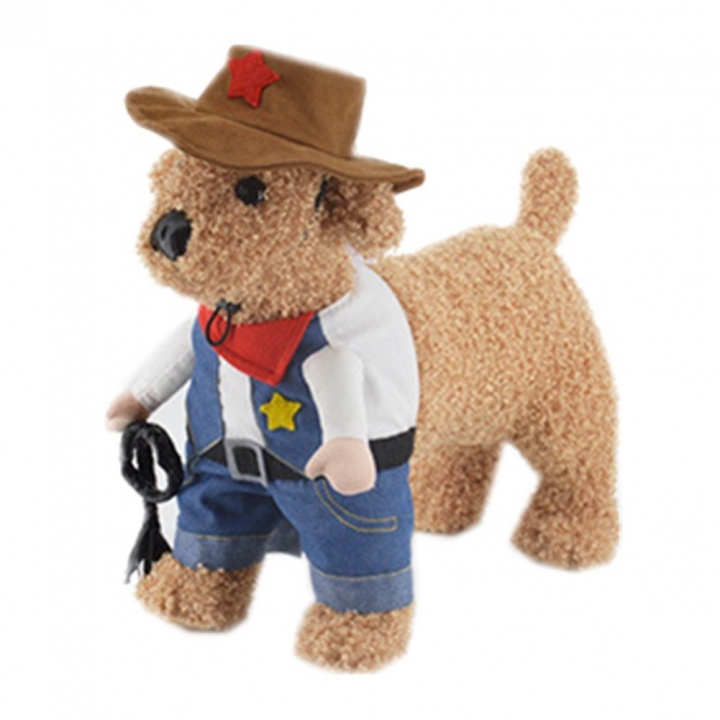 Pet Transformed Dress Cowboy Standing Dog Clothes Selfie Entertainment Clothing Clothes for Pets