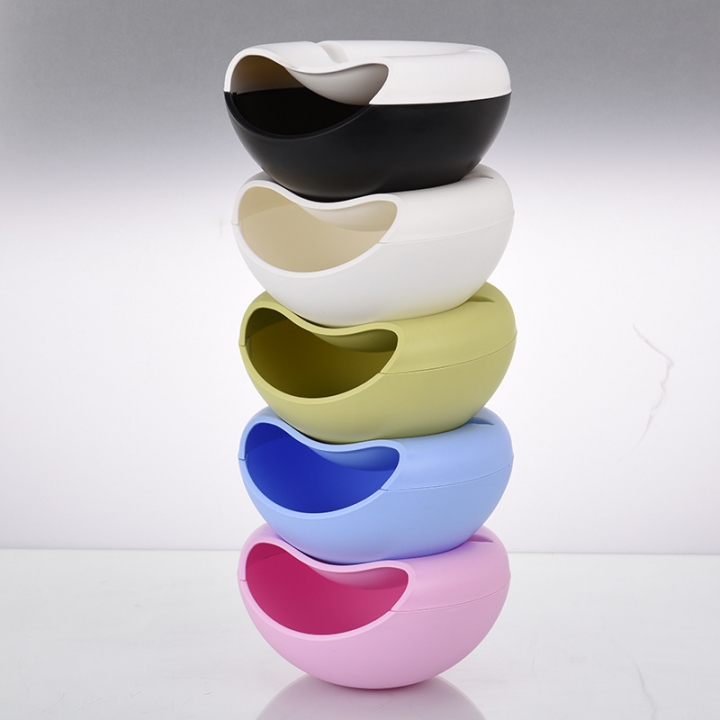 Lazy fruit dish Melon seeds Artifact Detachable Double layer Candy dish Candy box fruit Storage Box