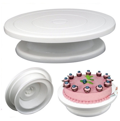 Plastic Cake Rotary Table DIY Baking Tool Cake Stand Cake Turntable Rotating Cake Baking Tool