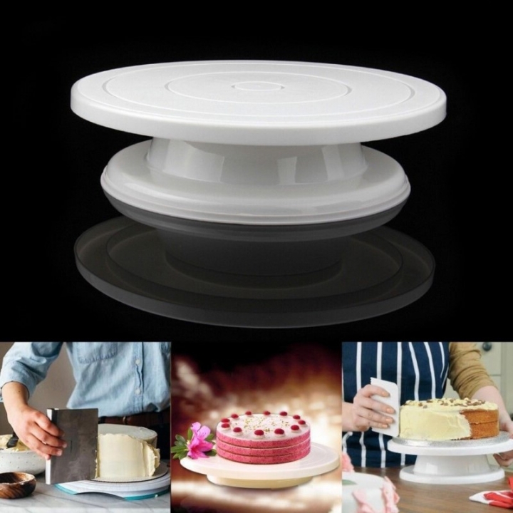 Plastic Cake Rotary Table DIY Baking Tool Cake Stand Cake Turntable Rotating Cake Baking Tool