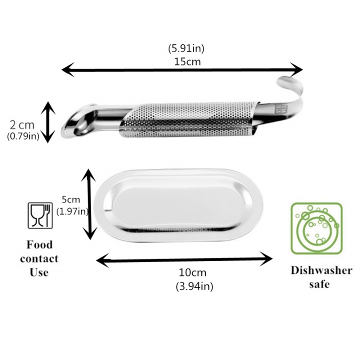 Stainless Steel Reusable Tea Strainer Mesh Infuser Tube Loose Tea Leaf Infusers Herb Filter Teapot