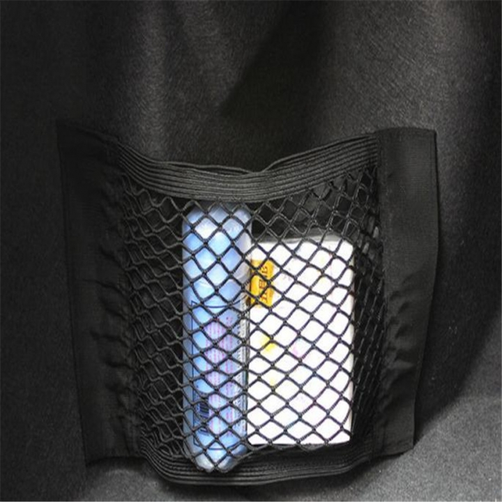 New Universele Car Seat Back Houder Net Mesh Organizer Car seat Velcro storage bag