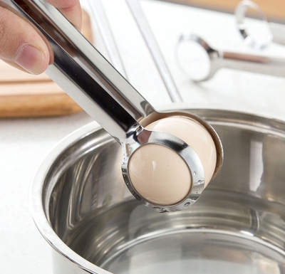 High Quality Multifunction Cooking Tools Creative Stainless Steel Egg Tong Egg Clip Kitchen Supplies