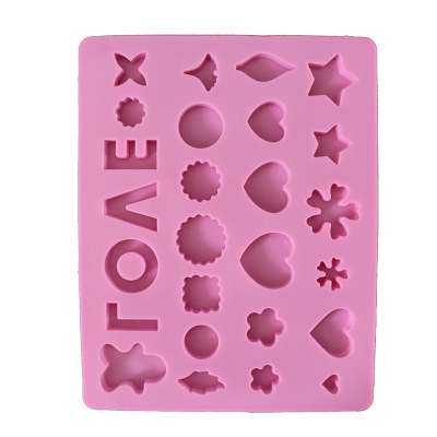 Silica Gel Cake Model Miscellaneous Love Typeface Chocolate mold Ice mold Cookie mold