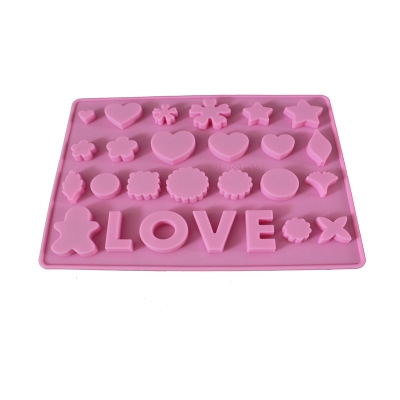 Silica Gel Cake Model Miscellaneous Love Typeface Chocolate mold Ice mold Cookie mold