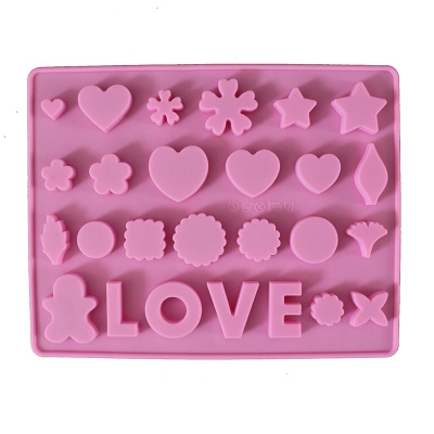 Silica Gel Cake Model Miscellaneous Love Typeface Chocolate mold Ice mold Cookie mold