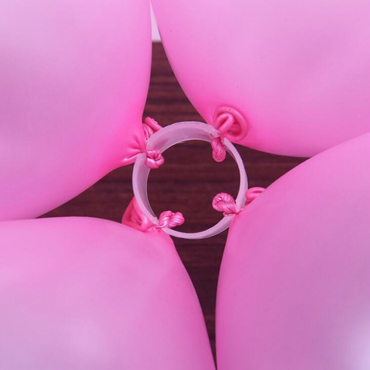 50PCS White Balloon Arch Stand Connectors Clip Ring Buckle Wedding Birthday Decor Balloon