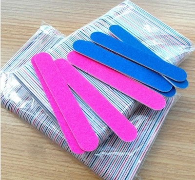 100pcs Mini Nail Files Nail Art Tools Artificial Nail Sandpaper Disposable Cuticle Remover Buffers