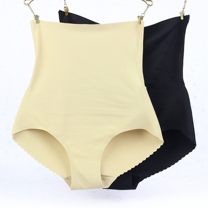 Hip No trace Abdomen Body sculpting High elasticity female High waist Panties