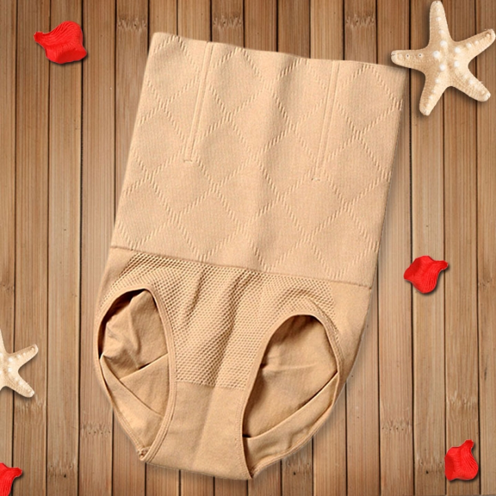 Seamless High waist Body Body sculpting Abdominal pants Warm palace Hip Ms Waist Triangle Panties