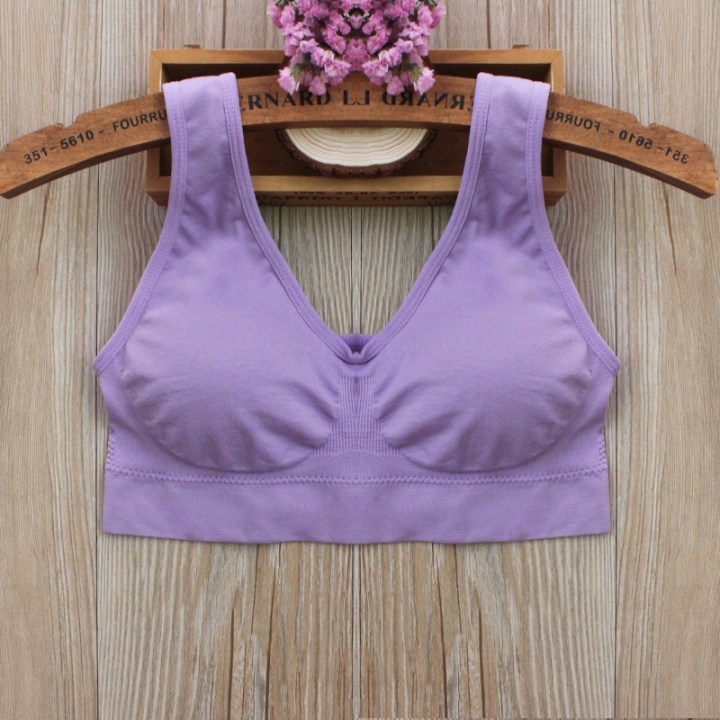 Seamless No rims Movement Wrapped chest Yoga underwear Comfortable No trace Sleep Bra vest