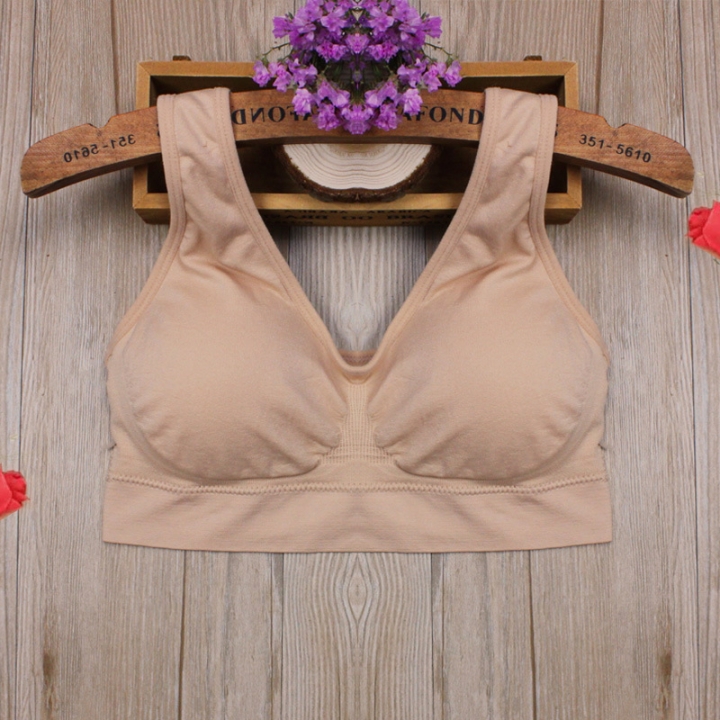 Seamless No rims Movement Wrapped chest Yoga underwear Comfortable No trace Sleep Bra vest