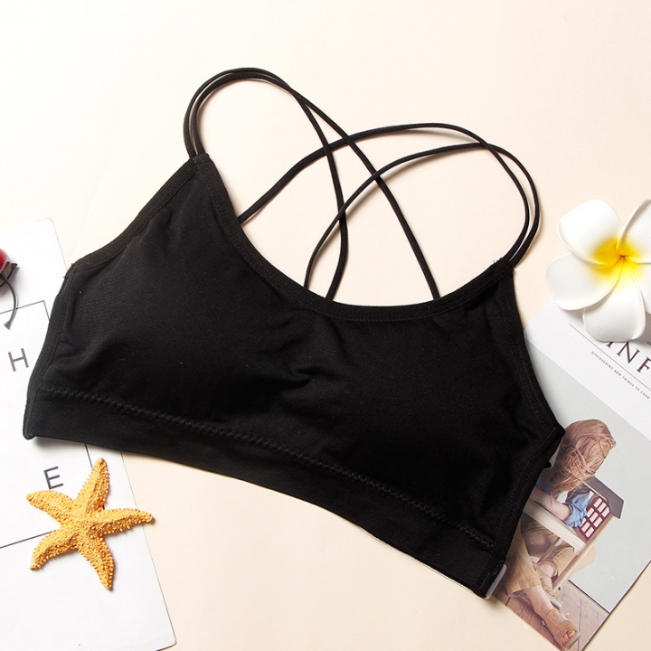 Seamless letter No Rims Beauty back Wrapped chest Tube top Anti-light Sling vest