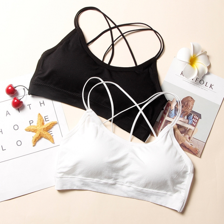 Seamless letter No Rims Beauty back Wrapped chest Tube top Anti-light Sling vest