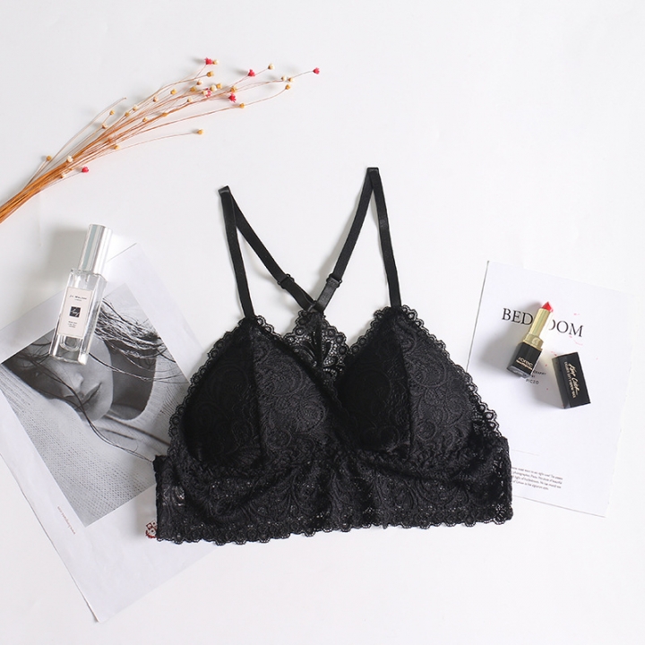 Ms Sexy Lace lace Beauty Back Wrapped chest No rims Breathable Adjustable Sling vest