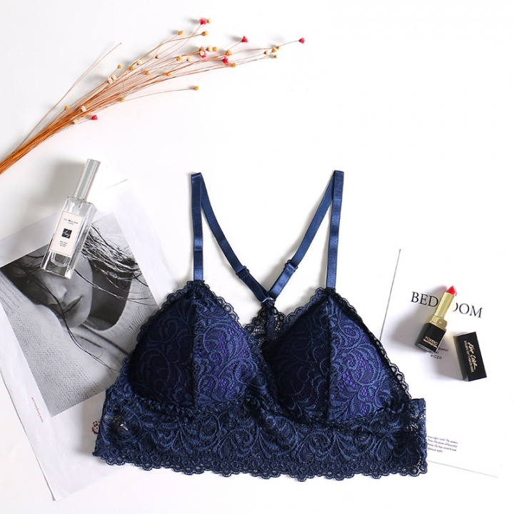 Ms Sexy Lace lace Beauty Back Wrapped chest No rims Breathable Adjustable Sling vest