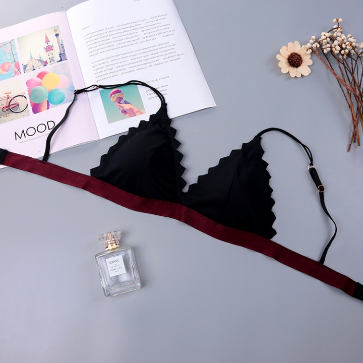 Ms Sexy Gather No rims underwear Thin cup No trace Double shoulder strap Adjustable Bra