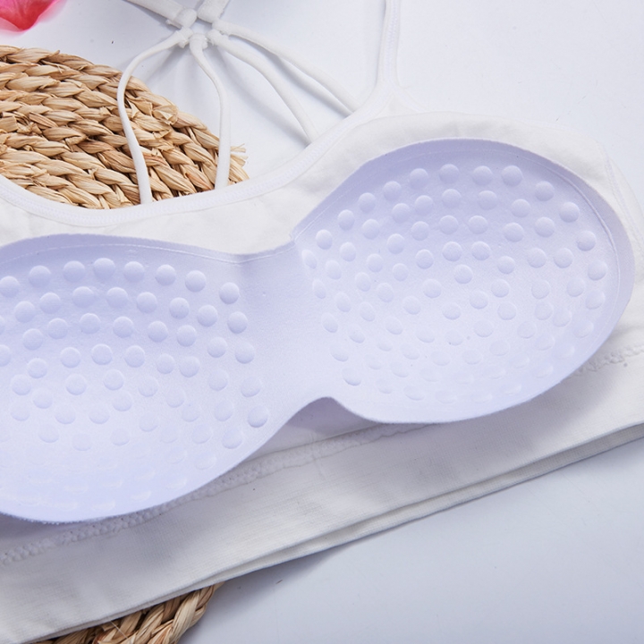 Ms Bra Anti-light No rims With chest pad movement Wrapped chest underwear