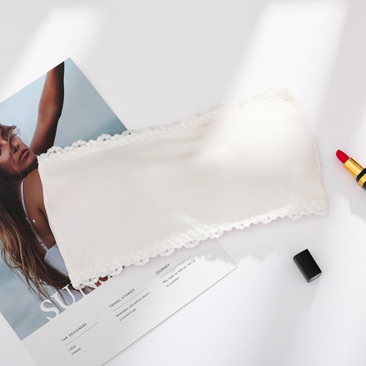 Ms adjustable Lace Wrapped chest Tube top No rims Anti-light Ms Bottoming underwear