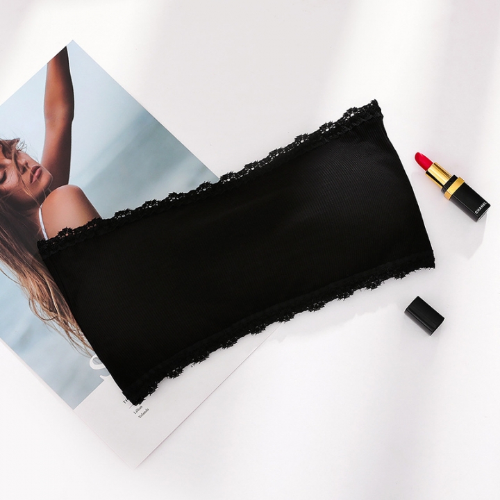 Ms adjustable Lace Wrapped chest Tube top No rims Anti-light Ms Bottoming underwear