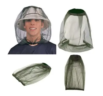 Exclusive discounts for Outdoor Fishing Hats Men Mosquito Head Net Mesh  Face Protector Cap Insect Bee hat cap Breathable