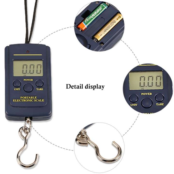 Kitchen Weight Hanging Scales Portable 40kg/10g Electronic Hanging  Digital Pocket Weight Hook