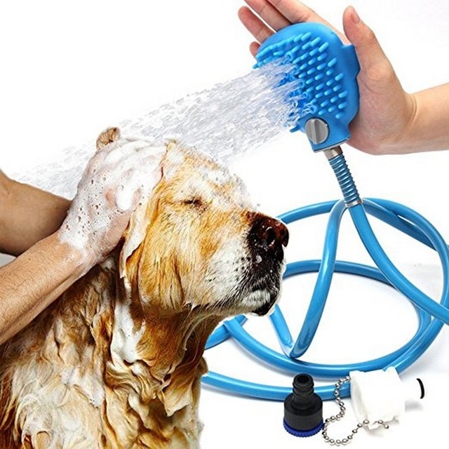Comfortable Massager Shower Tool Cleaning Washing Bath Sprayers Palm-Sized Dog Scrubber Sprayer Hand