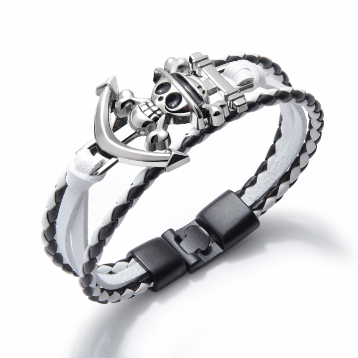 Western style Shantou Cowhide Weaving Bracelet fashion Anime personality Bracelet